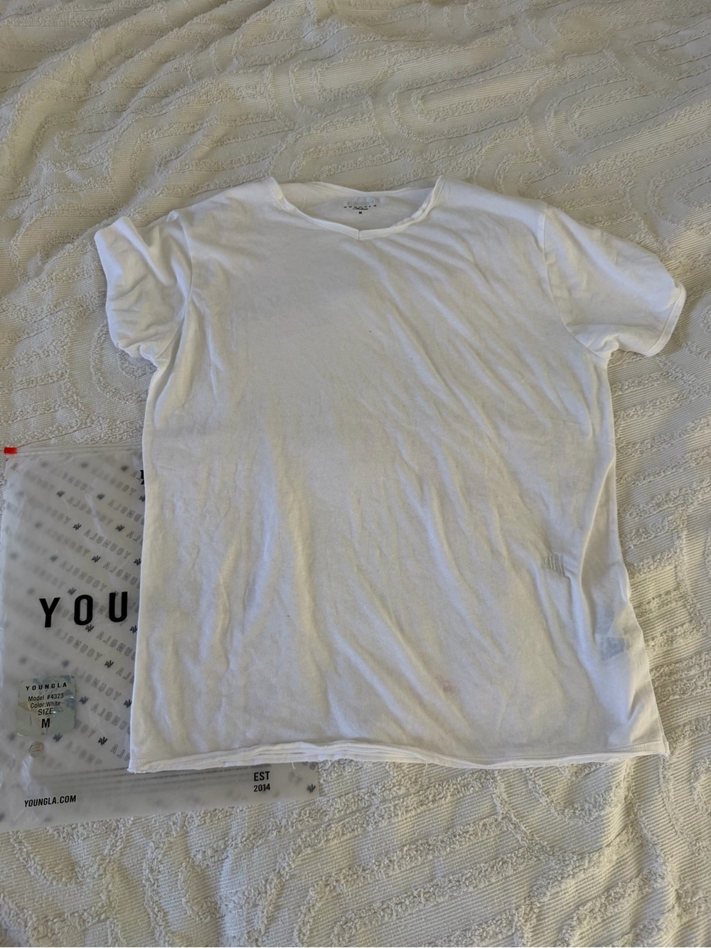 YoungLA White Short Sleeve Crew Tee